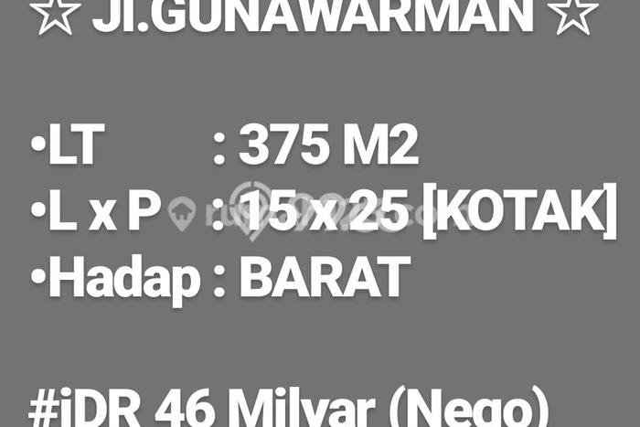 Komersial Komersial Dijual di Kebayoran Baru Jakarta Selatan LT 375m2 & LB 0m2 Komersial Komersial Dijual di Kebayoran Baru Jakarta Selatan LT 375m2 & LB 0m2