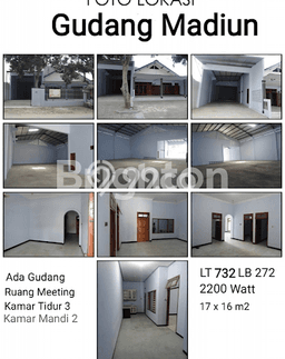 Area Strategis! Disewakan Gudang Lokasi Taman, Madiun Cocok untuk Bisnis Area Strategis! Disewakan Gudang Lokasi Taman, Madiun Cocok untuk Bisnis