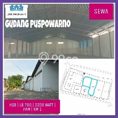 Gudang Disewa di Semarang dengan LB 700m2 Area Komersial Ramai Gudang Disewa di Semarang dengan LB 700m2 Area Komersial Ramai