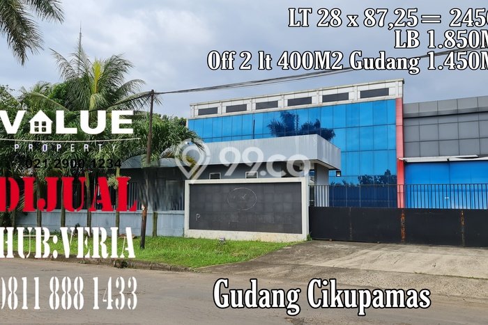 Gudang Dijual di Cikupa LT 2500m2, LB 1850m2 Solusi Investasi Cerdas Gudang Dijual di Cikupa LT 2500m2, LB 1850m2 Solusi Investasi Cerdas