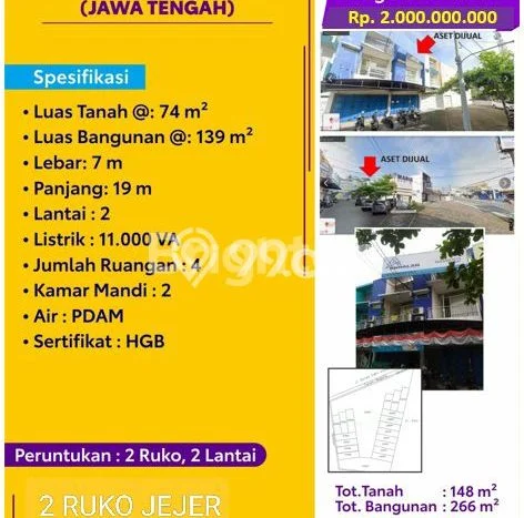 KAWASAN BISNIS! Ruko di , Luas 266m2m², Lokasi Premium KAWASAN BISNIS! Ruko di , Luas 266m2m², Lokasi Premium