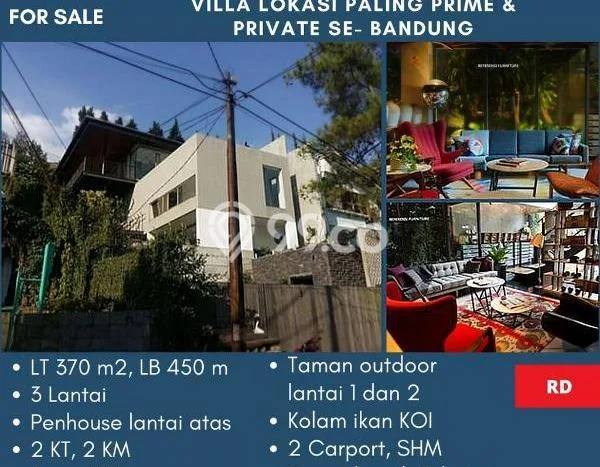For Sale! Luxury House LT 370m2 Desain Modern di Ciumbuleuit For Sale! Luxury House LT 370m2 Desain Modern di Ciumbuleuit