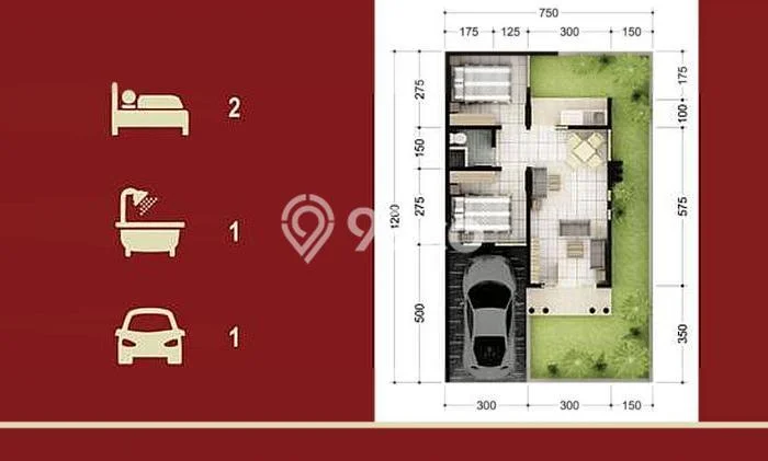 Rumah Modern Minimalis 2 KT Bisa Langsung Pindah di Sidoarjo Rumah Modern Minimalis 2 KT Bisa Langsung Pindah di Sidoarjo