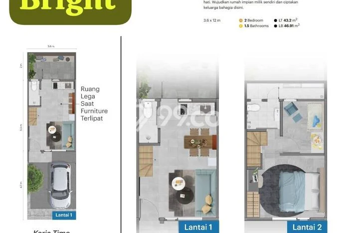 Rumah Sederhana Dijual di Margaasih 1 Kamar dengan Luas Tanah 32m2 Rumah Sederhana Dijual di Margaasih 1 Kamar dengan Luas Tanah 32m2