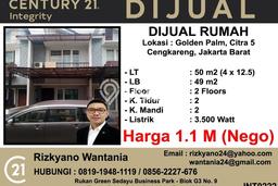 Rumah Menguntungkan di Pusat Kota Kalideres, Jakarta Barat - 2 Kamar Tidur Rumah Menguntungkan di Pusat Kota Kalideres, Jakarta Barat - 2 Kamar Tidur