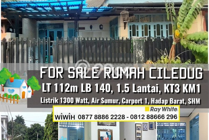 Jual Rumah Murah Meriah Ciledug Punya 3 KT & LT 112m2 Jual Rumah Murah Meriah Ciledug Punya 3 KT & LT 112m2