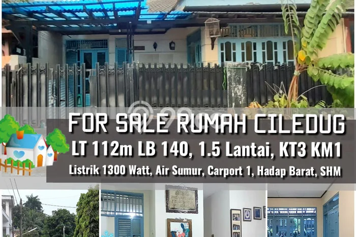 Jual Rumah Murah Meriah Ciledug Punya 3 KT & LT 112m2 Jual Rumah Murah Meriah Ciledug Punya 3 KT & LT 112m2