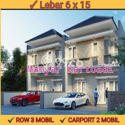 Rumah Modern 3 KT di Manyar Surabaya Semi Furnished Rumah Modern 3 KT di Manyar Surabaya Semi Furnished
