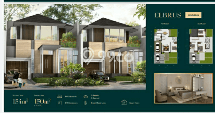 Rumah Modern 4 KT di Sentul Bogor Unfurnished Rumah Modern 4 KT di Sentul Bogor Unfurnished
