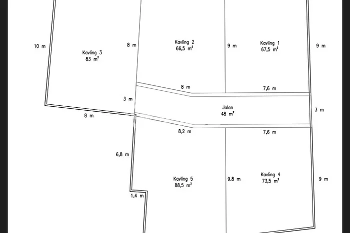 Tanah di Kukusan, Luas 259m², Area Berkembang Tanah di Kukusan, Luas 259m², Area Berkembang