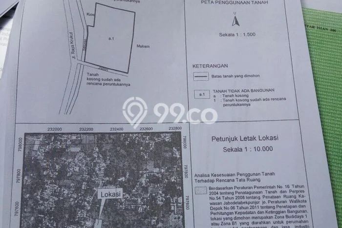 Dijual Tanah Lokasi Krukut, Depok Seluas 3000m2 Dijual Tanah Lokasi Krukut, Depok Seluas 3000m2