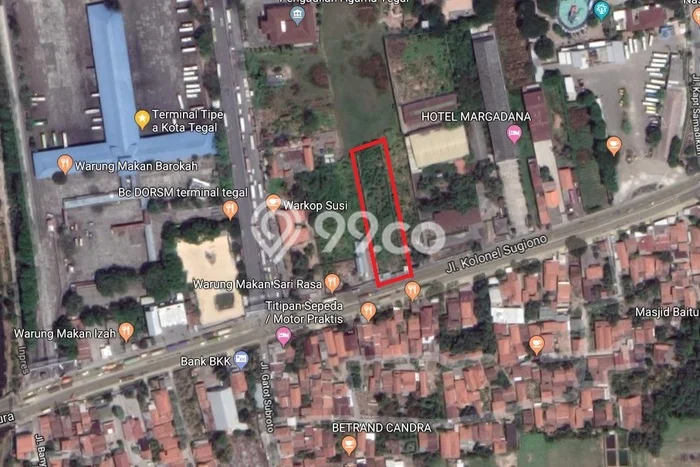 Tanah untuk Dijual di Margadana Tegal Luas 1940m2 Tanah untuk Dijual di Margadana Tegal Luas 1940m2