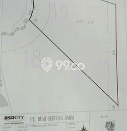 Tanah di BSD, Luas 681m², Dekat BSD, Tangerang, Tangerang Tanah di BSD, Luas 681m², Dekat BSD, Tangerang, Tangerang