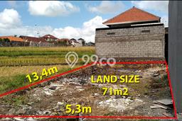 Kavling Tanah untuk Dijual di Kerobokan, Badung, Luas 71m2 Kavling Tanah untuk Dijual di Kerobokan, Badung, Luas 71m2