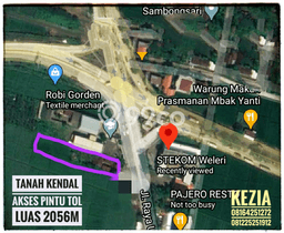 Tanah Kawasan Weleri, Luas 2056m², Akses Strategis Tanah Kawasan Weleri, Luas 2056m², Akses Strategis