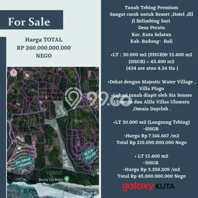 Tanah Siap Bangun Dijual di Badung Punya Luas 43400m2 Tanah Siap Bangun Dijual di Badung Punya Luas 43400m2