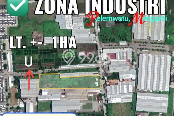HARGA MENARIK! Tanah Kawasan Menganti, Luas 10000m2m², Lingkungan Asri, Bebas Banjir HARGA MENARIK! Tanah Kawasan Menganti, Luas 10000m2m², Lingkungan Asri, Bebas Banjir