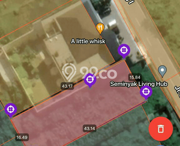 Disewakan Tanah Kawasan Seminyak, Luas 700m², Area Premium Disewakan Tanah Kawasan Seminyak, Luas 700m², Area Premium