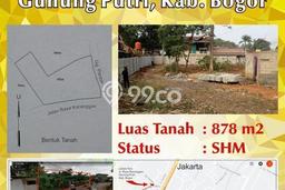 Kavling Tanah Dijual di Gunung Putri, Bogor, Luas 878m2 Area Strategis Kavling Tanah Dijual di Gunung Putri, Bogor, Luas 878m2 Area Strategis