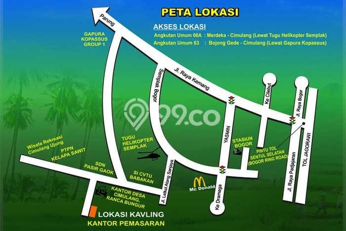 Tanah Kavling di Ranca Bungur Dijual dengan Luas 137m2 Tanah Kavling di Ranca Bungur Dijual dengan Luas 137m2