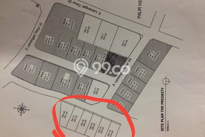 Dijual Tanah Lokasi papandayan, Semarang Seluas 232m2 Dijual Tanah Lokasi papandayan, Semarang Seluas 232m2