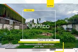 Kavling Tanah untuk Dijual di Sunset Road, Badung, Luas 815m2 Kavling Tanah untuk Dijual di Sunset Road, Badung, Luas 815m2