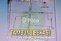 Tanah Lokasi Strategis di Tambun Selatan, Luas 15100m2m², Dekat ke Fasilitas, Lingkungan Asri Tanah Lokasi Strategis di Tambun Selatan, Luas 15100m2m², Dekat ke Fasilitas, Lingkungan Asri