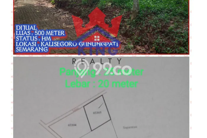 Kavling Tanah Lokasi Strategis di Gunung Pati, Semarang Disewakan 500m2 Kavling Tanah Lokasi Strategis di Gunung Pati, Semarang Disewakan 500m2