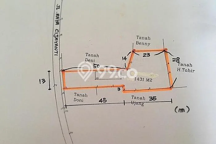 Dijual Tanah Lokasi Cijayanti, Bogor Seluas 1431m2 Dijual Tanah Lokasi Cijayanti, Bogor Seluas 1431m2