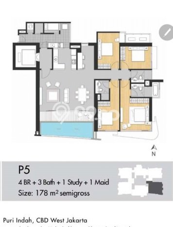Paling Dicari! Apartemen Premium Dijual di Puri Indah Punya 4 Bedroom Paling Dicari! Apartemen Premium Dijual di Puri Indah Punya 4 Bedroom