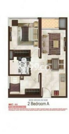Siap Huni Apartemen di Jakarta Utara 2 Kamar & 2 Kamar Mandi, Luas 58m2 Siap Huni Apartemen di Jakarta Utara 2 Kamar & 2 Kamar Mandi, Luas 58m2