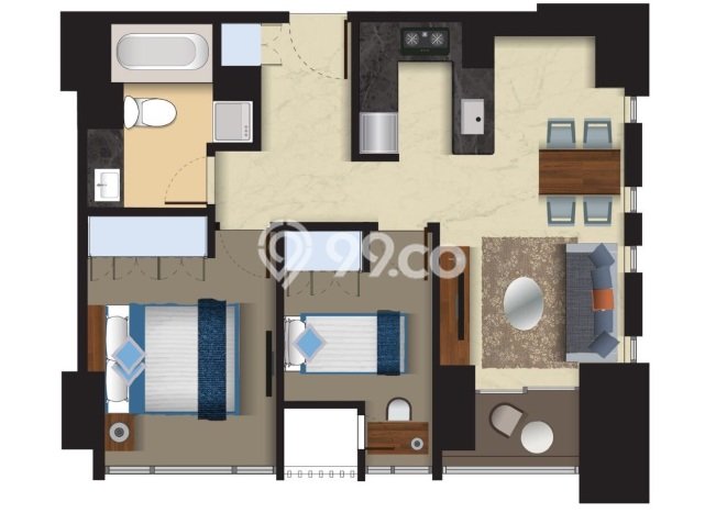 Sewa Apartemen Harga Terjangkau di BSD City 2 KT Sewa Apartemen Harga Terjangkau di BSD City 2 KT