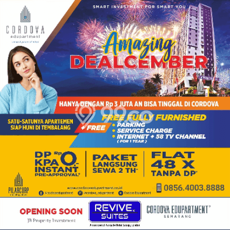 Siap Milik Apartemen 2 KT 1 KM di Tembalang Siap Milik Apartemen 2 KT 1 KM di Tembalang