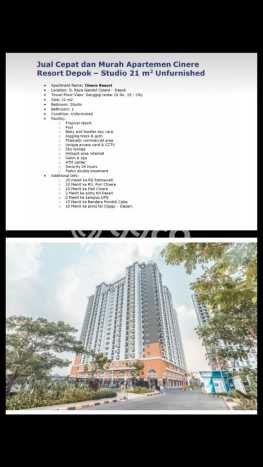 Dijual Apartemen di Cinere, Depok 0 KT, 1 KM Strategis Dijual Apartemen di Cinere, Depok 0 KT, 1 KM Strategis