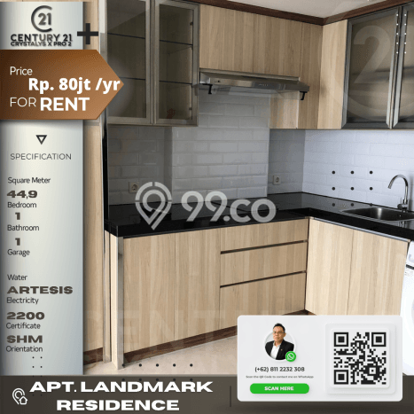 Sewa Sekarang Apartemen Strategis 1 KT, 1 KM di Kawasan Cicendo Sewa Sekarang Apartemen Strategis 1 KT, 1 KM di Kawasan Cicendo
