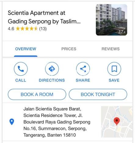 Untuk Dijual Apartemen 1 KT & 1 KM di Tangerang Area Strategis Untuk Dijual Apartemen 1 KT & 1 KM di Tangerang Area Strategis