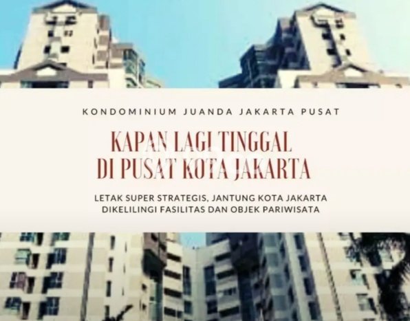 Tersedia Apartemen 3 KT & 2 KM di Gambir, Jakarta Pusat Tersedia Apartemen 3 KT & 2 KM di Gambir, Jakarta Pusat