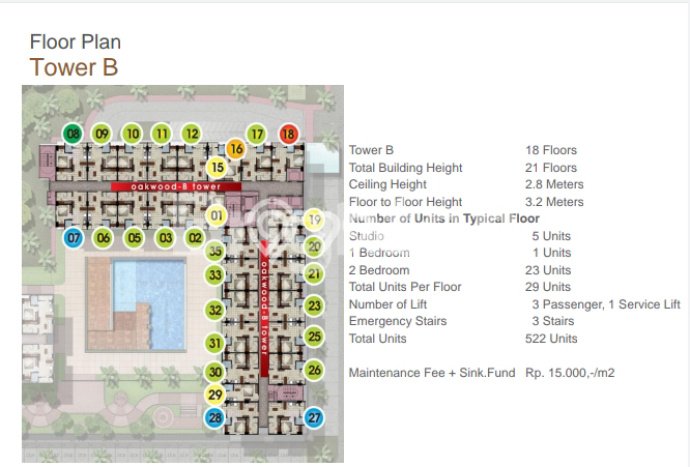 Unit Apartemen Dijual di Pulo Gadung, Jakarta Timur, dengan 2 Bedroom, 1 Bathroom Unit Apartemen Dijual di Pulo Gadung, Jakarta Timur, dengan 2 Bedroom, 1 Bathroom