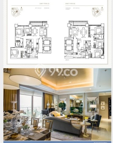 Hunian Apartemen High-Class untuk Dijual di Jakarta Selatan dengan 3 BR & 3 Kamar Mandi Hunian Apartemen High-Class untuk Dijual di Jakarta Selatan dengan 3 BR & 3 Kamar Mandi