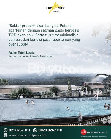 Apartemen Harga Terjangkau untuk Dijual di Sentul Dengan Spesifikasi 1 KT & 1 KM Apartemen Harga Terjangkau untuk Dijual di Sentul Dengan Spesifikasi 1 KT & 1 KM