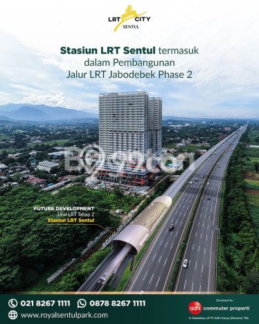 Apartemen Harga Terjangkau untuk Dijual di Sentul Dengan Spesifikasi 1 KT & 1 KM Apartemen Harga Terjangkau untuk Dijual di Sentul Dengan Spesifikasi 1 KT & 1 KM