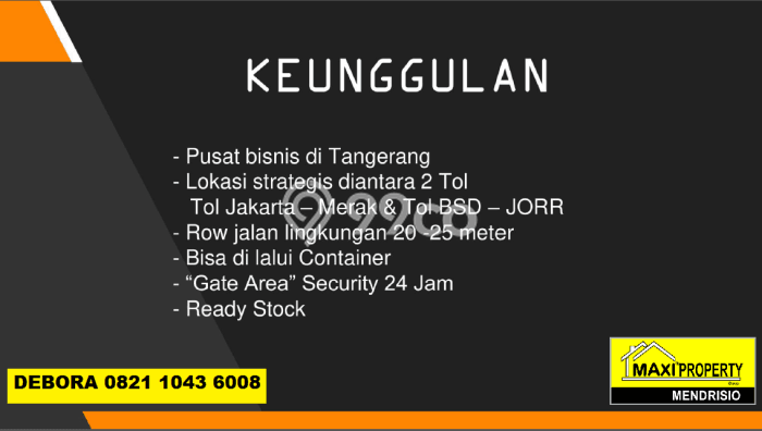 Gudang Bagus Dijual di Cikokol Tangerang Strategis Cocok untuk Kembangkan Bisnis Gudang Bagus Dijual di Cikokol Tangerang Strategis Cocok untuk Kembangkan Bisnis