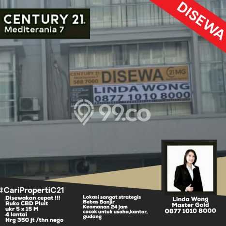 FOR RENT! Ruko di Pluit Cocok untuk Bisnis 75m2 FOR RENT! Ruko di Pluit Cocok untuk Bisnis 75m2
