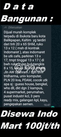 Ruko Dijual di Balikpapan Utara Balikpapan dengan LB 800m2 Ruko Dijual di Balikpapan Utara Balikpapan dengan LB 800m2