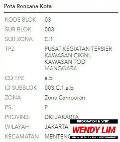 Unit Ruko Dijual di Menteng Jakarta Pusat 495m2 Unit Ruko Dijual di Menteng Jakarta Pusat 495m2