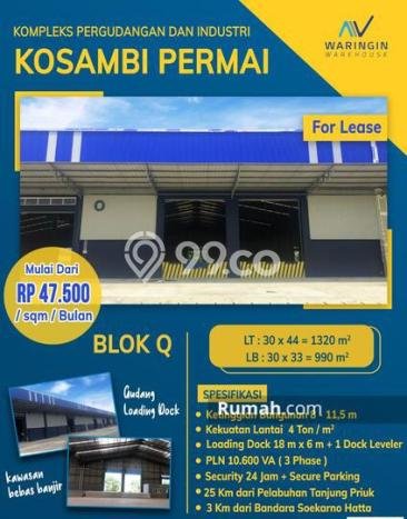 Gudang Kawasan Dadap, Luas 990m², Disewakan, Area Bisnis, Ready Untuk Dihuni Gudang Kawasan Dadap, Luas 990m², Disewakan, Area Bisnis, Ready Untuk Dihuni