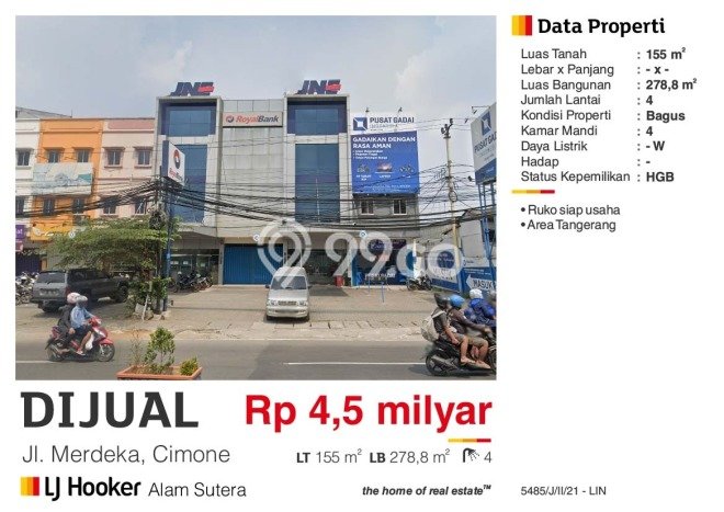 Ruko Bagus Dijual di Cimone Tangerang Strategis Cocok untuk Kembangkan Bisnis Ruko Bagus Dijual di Cimone Tangerang Strategis Cocok untuk Kembangkan Bisnis
