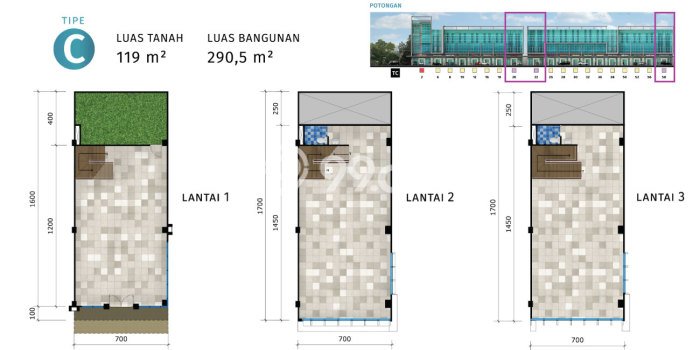 Untuk Dijual! Ruko di Gede Bage Bandung LT 119m2 / LB 290m2 Kawasan Strategis Untuk Dijual! Ruko di Gede Bage Bandung LT 119m2 / LB 290m2 Kawasan Strategis