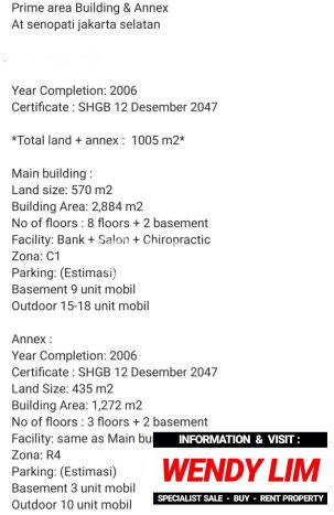 Unit Ruko Dijual di Kebayoran Baru Jakarta Selatan Luas Tanah 570m2, Luas Bangunan 2884m2 Unit Ruko Dijual di Kebayoran Baru Jakarta Selatan Luas Tanah 570m2, Luas Bangunan 2884m2