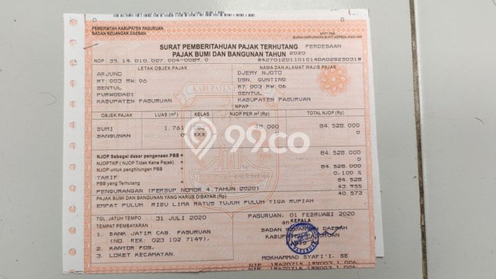 Pabrik Paling Dicari LB 720m2 Dijual di Purwodadi Pabrik Paling Dicari LB 720m2 Dijual di Purwodadi
